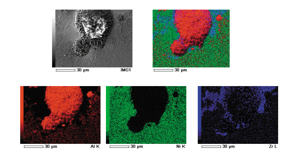 example of SEM-EDS analysis result