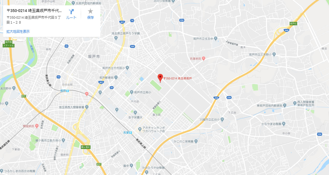 本社・本社工場地図