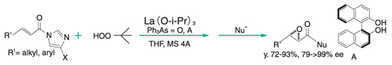 Epoxidation reaction of α.β-unsaturated N-acylimidazole⁷
